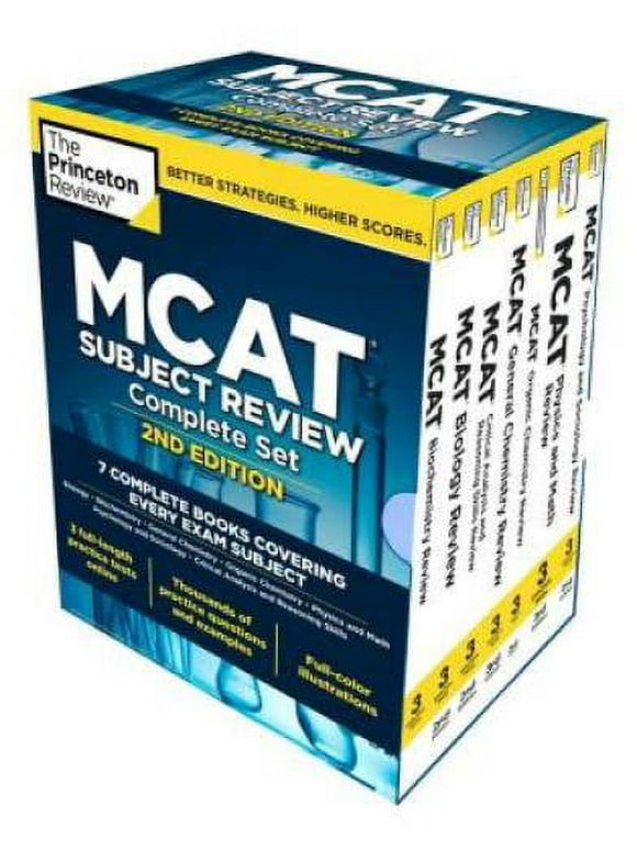 Pre-Owned,  Princeton Review MCAT Subject Review Complete Box Set, 2nd Edition: 7 Complete Books + Access to 3 Full-Length Practice Tests, (Paperback)