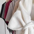 thumbnail image 4 of Winter Shawl Wraps Knit Cashmere Sweater Shawl 74.8x50.4in Reusable Sweater Shawl Scarf Beige, 4 of 6