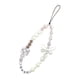 thumbnail image 1 of Cordón para teléfono móvil con flores y cuentas, cadena para llaves para niñas Blanco, 1 of 7