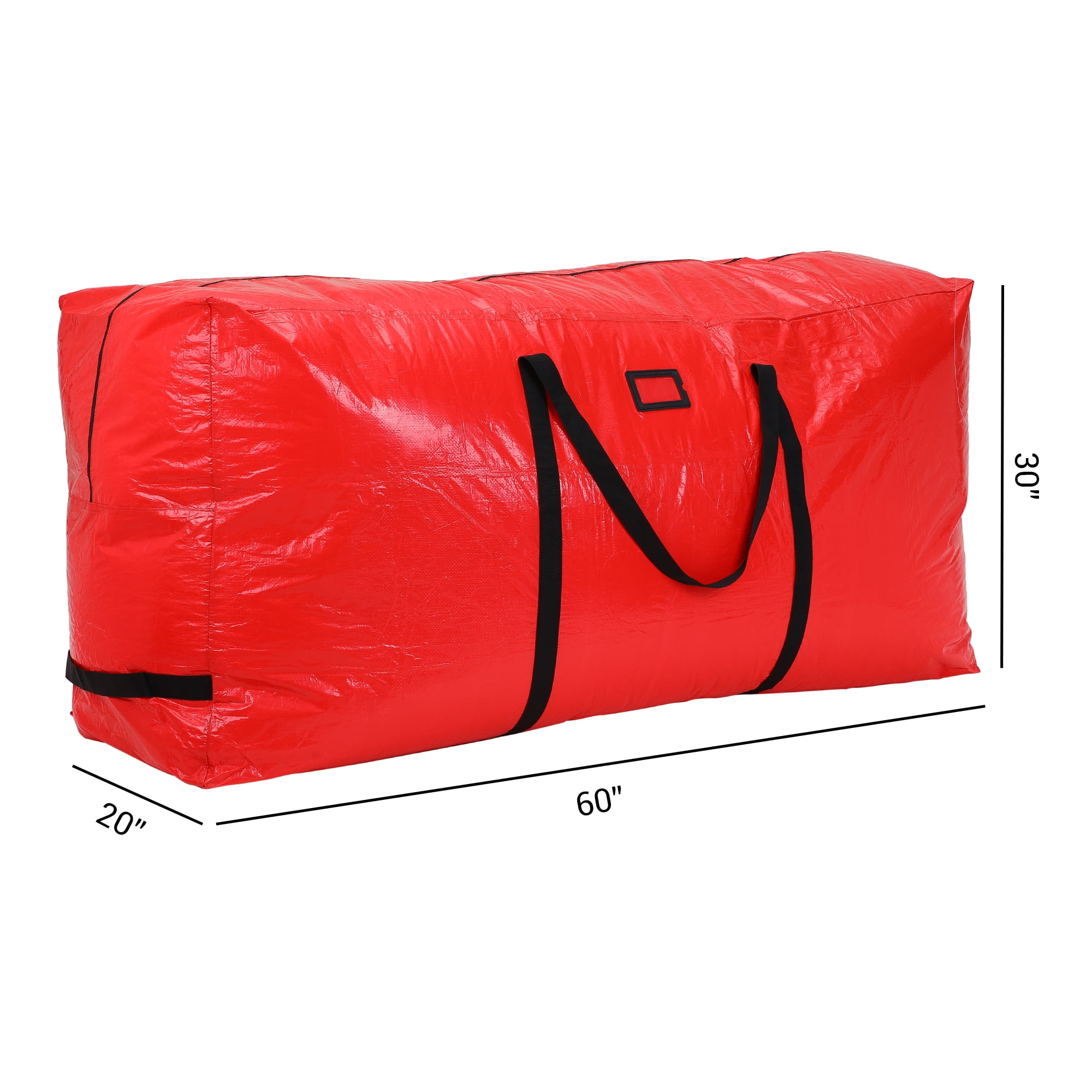 Unique Bargains 1 Pack Foldable Large Storage Bags with Handles Red 60*20*30in