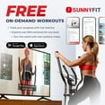 thumbnail image 4 of Sunny Health & Fitness Performance Compact Elliptical Machine with 8-Level Adjustable Resistance, Pulse Sensor & Exclusive SunnyFit App Enhanced Bluetooth Connectivity, 4 of 6