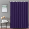 thumbnail image 3 of Bathroom Shower Curtain Dark Purple Monochrome Art Waterproof Shower Curtains with Hooks, Minimalist Solid Color Bath Curtains Bathtub Curtain Home Decor 72x72in, 3 of 9