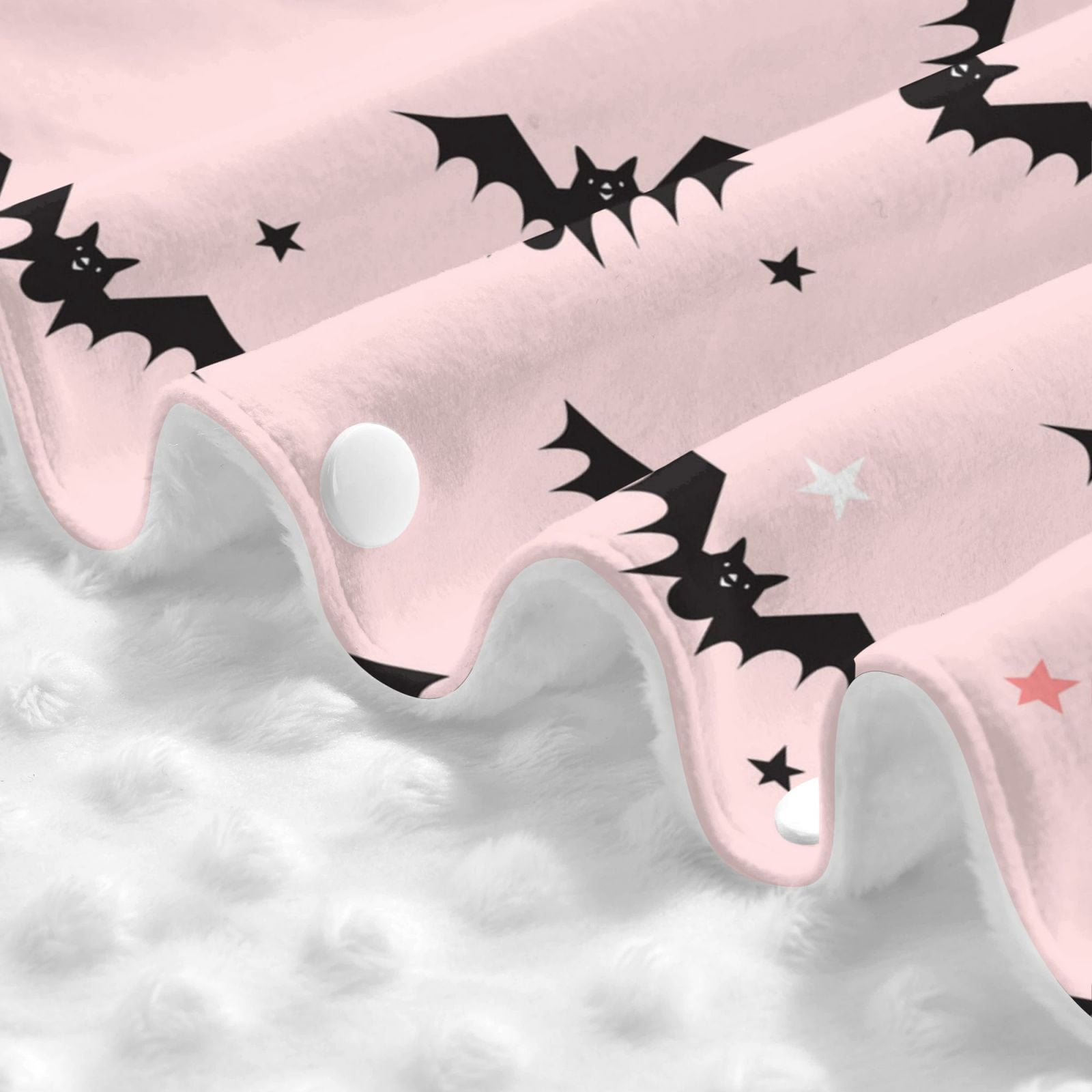 Car Seat Cover Baby - Halloween black bats star pink Breathable Infant Car Seat Cover for Baby Carseat, Lightweight Comfort Baby Essentials Must Haves Newborn Stuff for Girl Boy