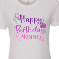thumbnail image 4 of Inktastic Purple Happy Birthday Mommy Women's T-Shirt, 4 of 5