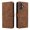 Brown, variant on Case for Ulefone Note 21 Card Slots Cover Pu Leather Rfid Blocking Magnetic Closure Flip Folio Wallet