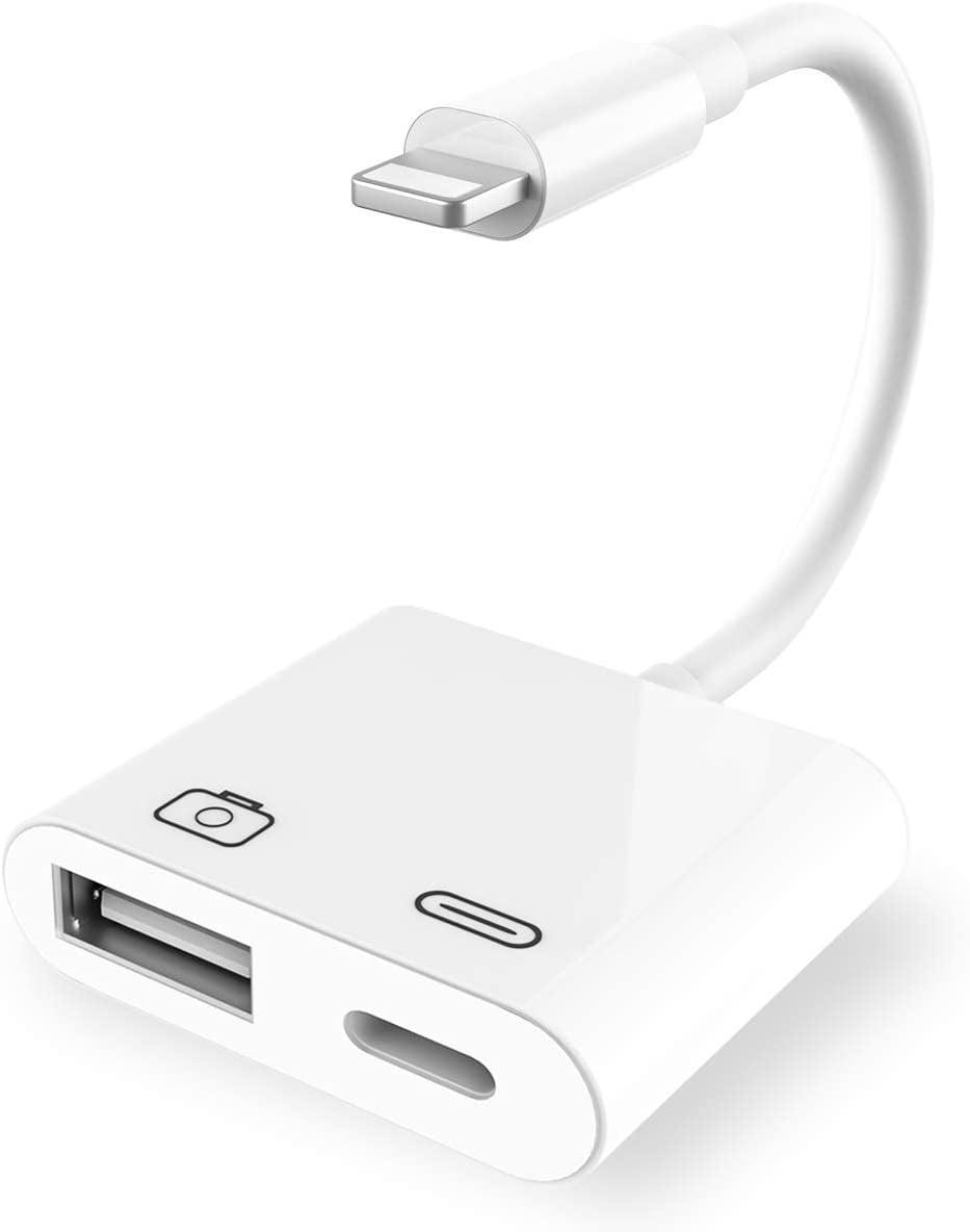 iLightning USB iPhone cable and card reader Data Sync and Charging Cord