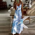 thumbnail image 2 of Edvintorg Dresses for Women Vintage Printing V-Neck Camis Sleeveless Casual Maxi Dress Beach Vacation Summer Clothes, 2 of 7