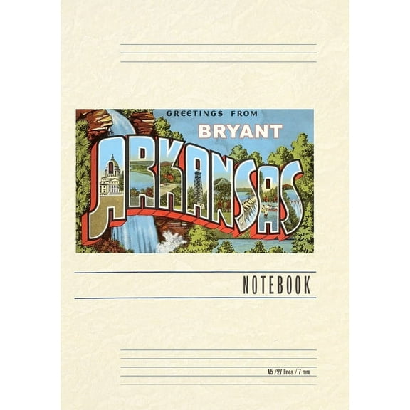 Vintage Lined Notebook Greetings from Bryant (Paperback)