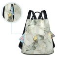 thumbnail image 7 of FORMRS Women's Travel Backpack Purse Anti-Theft Hidden Pockets Casual Shoulder Bag, Gray Marble Pattern, 7 of 7