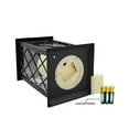 thumbnail image 2 of YAKii 13" Decorative Candle Lantern with LED Flameless Candle and Timer, Plastic LED Candle & Holder, Indoor & Outdoor Hanging Lights Thanksgiving &Christmas Day Decorations (Black 2 PCS), 2 of 5