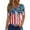 Red(American Flag Stars Striped), variant on Iaqnaocc 4th Of July Shirts for Women Short Sleeve Button V Neck Independence Day American Flag Stars Tops Vintage Summer Freedom T Shirts for Women Light Blue XL