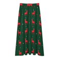 thumbnail image 3 of Christmas Reindeer on Green Background Women High Waist Midi Skirt Elegant Midi Skirt High Waist A-line for Women, 3 of 4