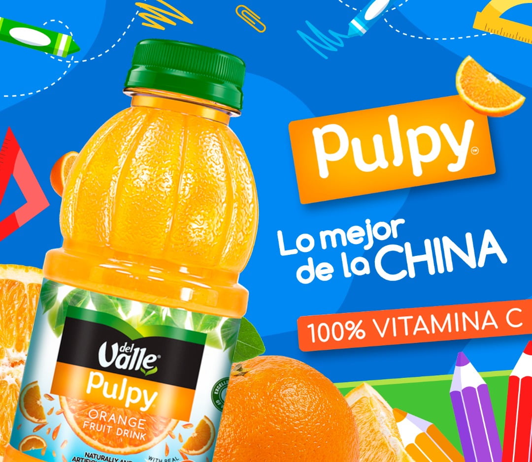 Del Valle Pulpy Orange Juice, Juice Drink, 16 fl oz Plastic Bottle