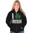 thumbnail image 4 of St Patricks Day Irish Pride Shamrock Zip Up Hoodie Men's Women's Brisco Brands M, 4 of 6