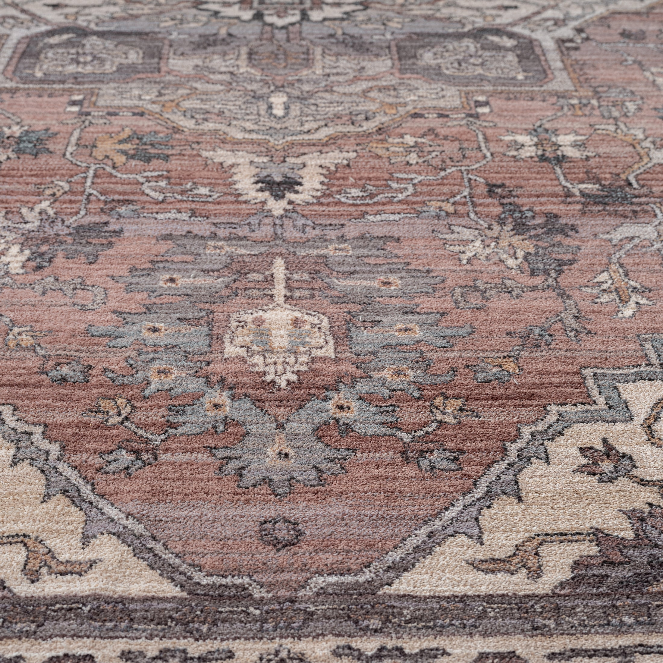 Better Homes & Gardens Mauve Persian Medallion Indoor Area Rug, 5' x 7'
