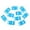 Blue, variant on 10pcs Backpack Straps Webbing Side Release Buckles Clips - , 5.8x3.3x0.8cm Dark Blue