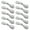 Silver, variant on Chinese Cheongsam Buttons10 Pairs Solid Pipa Handmade Knots for Frog Buttons