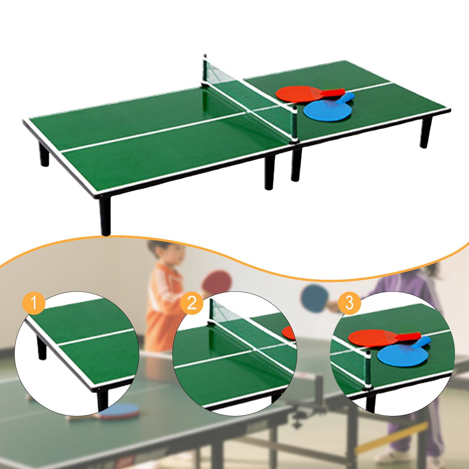 harayaa Mini Pong Table with 2 Paddles, Sports Portable, Birthday Gifts, Compact, Table