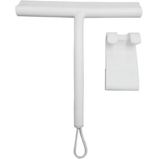 Casabella Clip-On Silicone Shower Squeegee, White