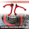 thumbnail image 3 of 1 Pair 2-4" Car Front Upper Control Arms Replacement for Silverado 1500 1999-2006 Red, 3 of 6