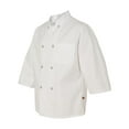 thumbnail image 2 of Chef Designs Men's 3/4 Sleeve Chef Coat, L, White, 2 of 3