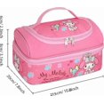 thumbnail image 2 of Melody Lunch Bag for Man Woman Leakproof Lunch Box Large Compartment Lunch Container Tote for Work Travel Pink, 2 of 5