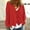 Red, variant on MRULIC cardigan for women Cardigan Single-breasted Women's Knitwear Women's Soild Women's CardiganWomen's Cardigan Red   XXL
