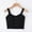 01 Black, variant on Longline Sports Bra Ribbed Tank Top for Women Medium Support Workout Tops Sport Bra Padded Crop Top Fitness Yoga