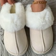 thumbnail image 4 of Women's Slippers Fluffy Cozy Fashion Slippers Warm Soft House Slippers Brown Winter Shoes For Women, 4 of 10