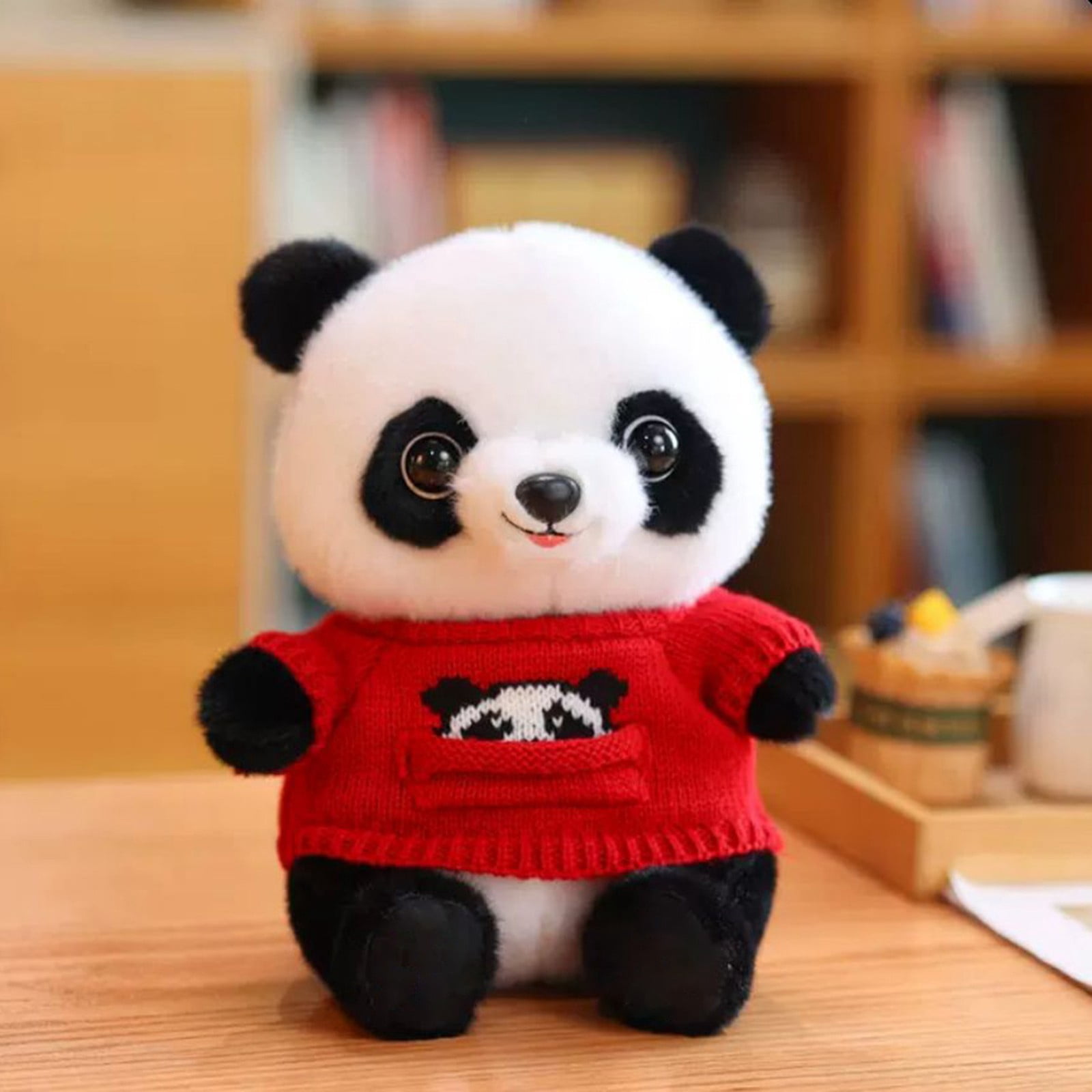 RUIG 9.8 Inch Panda Stuffed Animal Plush Toys for Kids, Cute Panda Plush Toys, Soft Bear Stuffed Animals for Easter Basket Stuffers, Valentines Day Gifts, Kawaii Bear Plushies