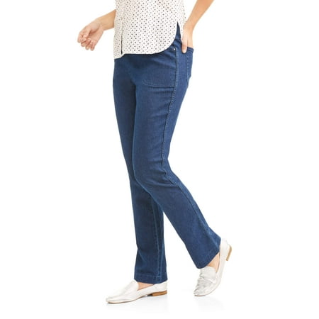 Women's Stretch Denim Pull-On Bootcut Jeans (Best Petite Maternity Jeans)