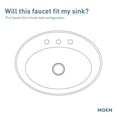 thumbnail image 5 of Moen Voss Two Handle Lav Faucet Brushed Nickel, 5 of 7