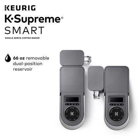Keurig - K-Supreme SMART Single Serve Coffee Maker with WiFi Compatibility - Gray