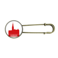 thumbnail image 1 of Hamburg Germany Red Landmark Retro Metal Brooch Pin Clip Jewelry, 1 of 3