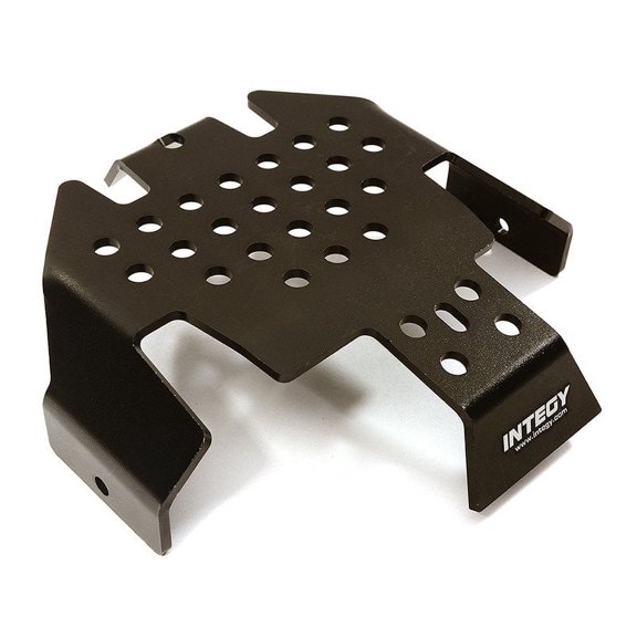 Integy RC Toy Model Hop-ups C28415BLACK Alloy Center Skid Plate for Traxxas TRX-4 Scale & Trail Crawler