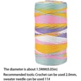 thumbnail image 2 of GGB-3Pcs Soft Cord Nylon Yarn, Ice Linen Silk Hand Knitting Light Body Yarn Summer Sun Hat Yarn Hollow Yarn for Crocheting for DIY Summer Shoes Bags Cushions 100g/3.53ounces/Roll—0516, 2 of 9