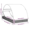 thumbnail image 2 of vidaXL 2-Person Sunbed with Round Roof Patio Daybed Furniture Poly Rattan, 2 of 11