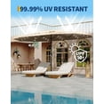 thumbnail image 4 of Gaderth Patio Umbrella With Solar Lights,15FT Rectangular Patio Umbrella With Base Included,Market Umbrella With Crank Handle,UV Protection Outdoor Umbrella For Poolside Lawn Backyard, 4 of 6