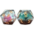 thumbnail image 3 of Gate Keeper Games and Dice: Inclusion Dice: Dinosaur Eggs - 7pc RPG Set, Multi-Colored Dino Eggs & Brown Glitter In Clear Resin, Role Playing Games, 3 of 5