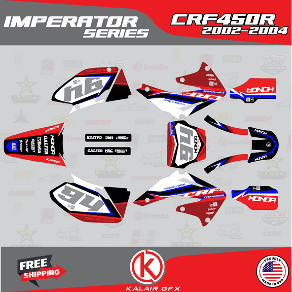 Kalair GFX Graphics Kit for Honda CRF450R (2002-2004) Imperator Series