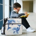 thumbnail image 6 of Zipper Binder 3 Rings Stationery Office Files Daily Organizer File Folder Storage Bag Two Cute Dolphins Pattern, 6 of 8