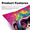 thumbnail image 2 of Monkey Set with Unique Patterns - 16x16, 18x18, 20x20 Inches - Set of 2 for Living Room, Bedroom, and Office - Includes Throw Pillow Inserts and Chair, 2 of 6