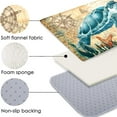thumbnail image 4 of Fuoxowk Turtle Starfish Bath Mat for Bathroom,Non-Slip Soft Absorbent Coastal Bath Rugs,Cute Bath Mat for Bathroom,Quick Dry Bath Mat for Bathroom Floor,Tub and Shower,Ocean Bathroom Decor 16"x24", 4 of 5