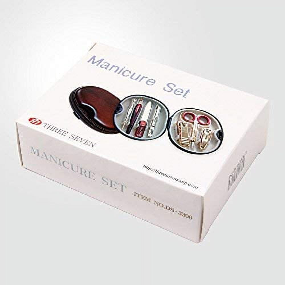 World No. 1. Three Seven (777) Travel Manicure Grooming Kit Nail Clipper Set (7 PCs, TS-3300BG), MADE IN KOREA, SINCE 1975.