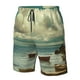 thumbnail image 4 of Fotbe Serene Coastal Blue Sky Trajes de Baño Estampados para Hombre, Shorts de Verano de Secado Rápido, Ropa de Playa, Bañadores-X-Large, 4 of 6