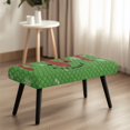 thumbnail image 4 of XYZCANDO Machine Washable Dining Bench Covers for Bedroom Living Room, Polyester Spandex Stretch Bench Seat Cover with Scratch Resistant, 4 of 9