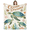 Sea Turtle, variant on Tropical Parrot Bird Blanket Gifts for Men Women Bird Lovers,Soft Parrot Birds Throw Blankets for Coach Beach Home Decor 50x40 Inch