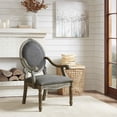 thumbnail image 2 of Madison Park Brentwood Oval Back Exposed Wood Arm Chair, 27" x 28.5", Grey, 2 of 5