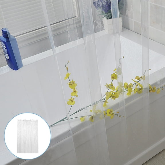 Raindrops 1Pcs PEVA Shower Curtain Liner Waterproof and for Bathroom