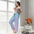 thumbnail image 4 of Uemuo Fantasy Gradient Pattern Women's Wide Leg Palazzo Lounge Pants with Pockets Light Weight Loose Comfy Casual Pajama Pants-Large, 4 of 9